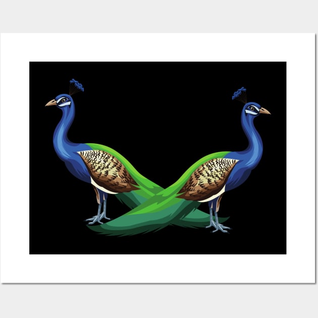 Peacocks Wall Art by Casual Wear Co.